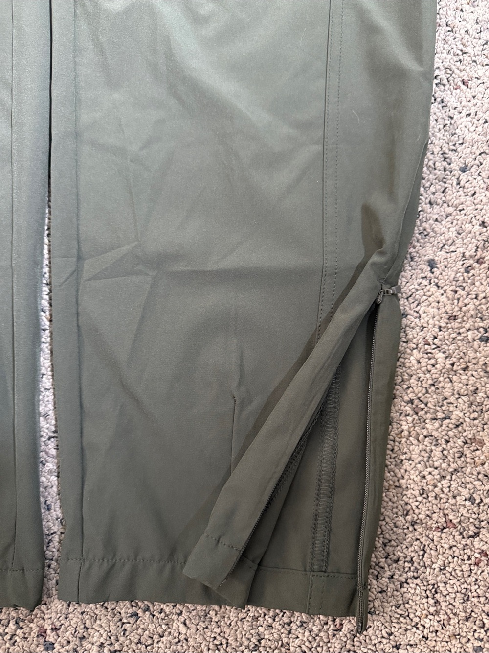 Layer8 Olive Green Utility Jogger Woven Hike Hiking Active Pants Sz L NWT - Picture 5 of 12